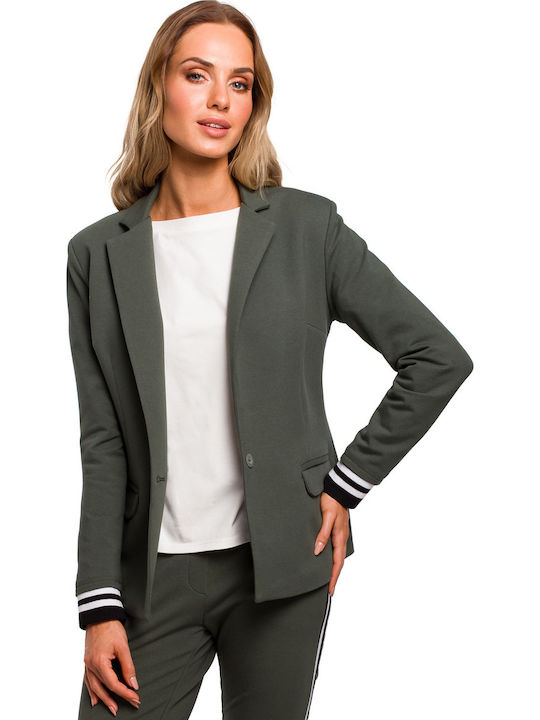 MOE M459 Women's Blazer Khaki MOE459