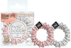 Invisibobble Sprunchie Slim Elastice De Păr Bella Chrome 2 Bucăți