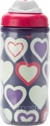 Smash Glow In The Dark Plastic Kids Water Bottle Hearts 420ml