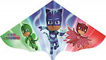 Gunther Сгъваем Хвърчило Pj Masks Пластмаса с връзка и чанта за съхранение 63x115cm