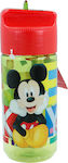 Stor Πλαστικό Παγούρι με Καλαμάκι Mickey Watercolors 430ml