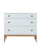 Fortuna Baby Dresser with 3 Drawers White 105x55x90cm