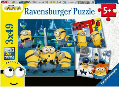 Детски Пъзел Minions за 5++ Години 147бр Ravensburger