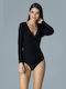 Figl Long Sleeve Bodysuit M648 Black 126171