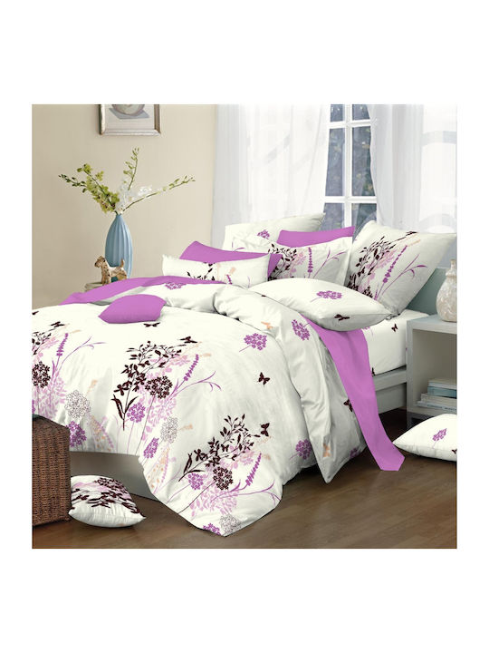 Le Blanc Coverlet Queen Size from Cotton & Polyester Lilac 220x240cm