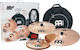 Meinl Cymbals' Set with Carrying Case (14" Hi-Hat, 16" Crash, 20" Ride)