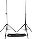 QTX Sound 180.550UK Tρίποδα Ηχείων PA ύψους 100-190cm σε Μαύρο Χρώμα