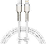 Baseus Cafule Geflochten USB-C zu Lightning Kabel 20W Weiß 1m (CATLJK-A02)