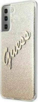 Guess Vintage Umschlag Rückseite Silikon Gold (Galaxy S21+ 5G) GUHCS21MPCUGLSGO