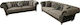 Σετ Σαλονιού Chesterfield Queen 3-Seater & 2-Seater Mocha Café