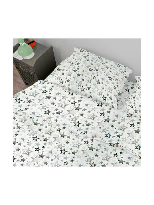 Dimcol Sheet Set Single Cotton Star 120 Grey 16...