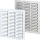 Vents Vent Louver 12.5x12.5cm Square with Screen Silver