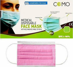 Como Surgical Mask Non-Reusable 3ply Type II BFE >98% Non-Reusable Type II Surgical 100 Pieces