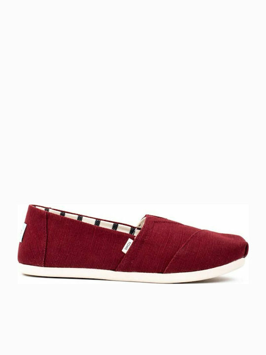 Din material textil Espadrile dama în culoarea Roșu