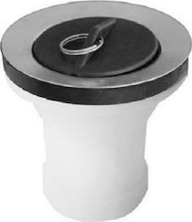 Viospiral Plastic Valve Sink with Output 70mm Silver