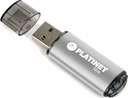 Platinet X-Depo 32GB USB 2.0 Stick Ασημί