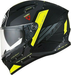 Suomy Speedstar Airplane Full Face Helmet DOT / ECE 22.05 1400gr Matt Grey/Yellow KR50207