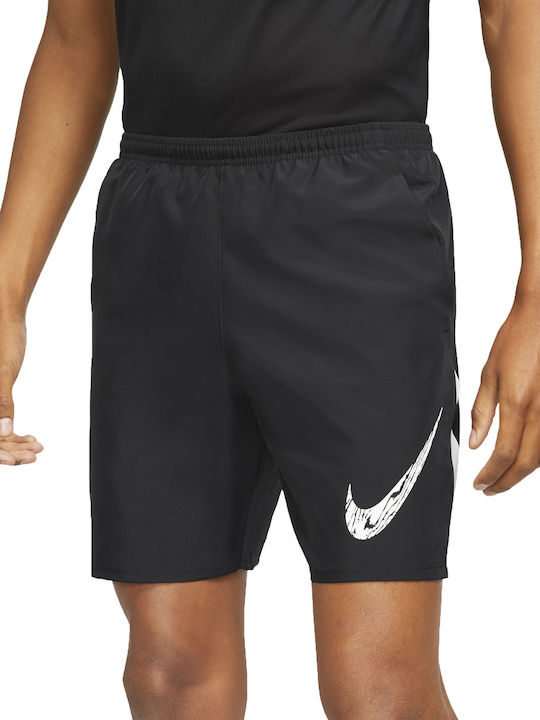 Nike Run Wild Αθλητική Ανδρική Βερμούδα Dri-Fit Μαύρη