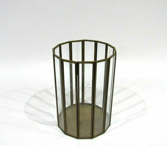 Koopman Laterne Metallisch Gold 14x14x20cm 1Stück