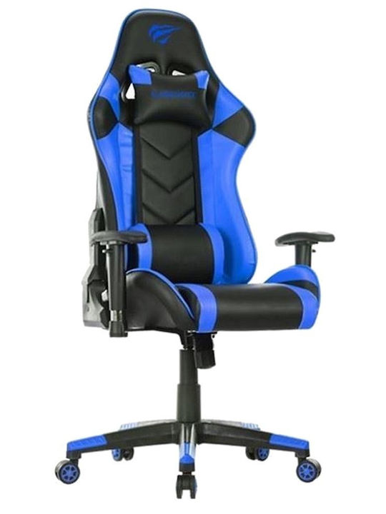 Havit GC932 Καρέκλα Gaming Δερματίνης με Ρυθμιζόμενα Μπράτσα Μαύρο/Μπλε