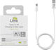 Lime LUC01 USB 2.0 Cable USB-C Male - USB-A White 1m 280819