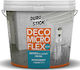 Durostick Pressed in Paste Form Deco Micro Flex DS-258 Light Gray ΤΣ258ΓΑ15 15kg