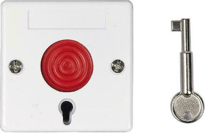 Push Buttons for Alarm System Ενσύρματο Κουμπί Πανικού με Κλειδί Απενεργοποίησης