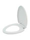 Ankor Plastic Soft Close Toilet Seat White 47cm