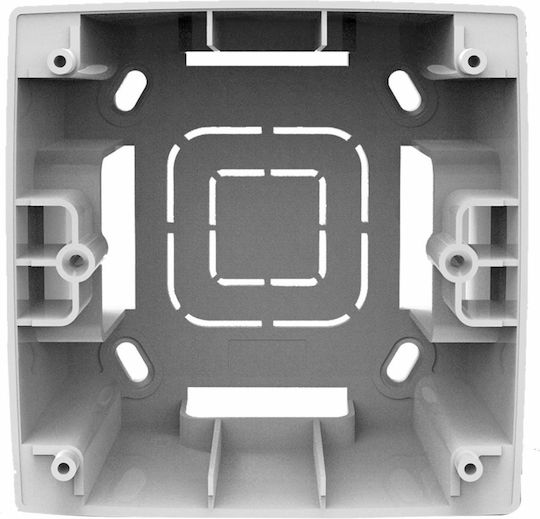 Aca Prime Schalterdose Wandmontage 1 Position in Weiß Farbe 1000118001