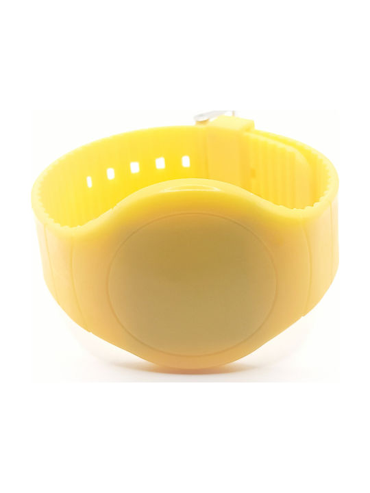 Kinder Digitaluhr mit Kautschuk/Plastik Armband Gelb