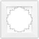 Adeleq Switch Frame 1 Position Vertical Installation in White Color 15-0300