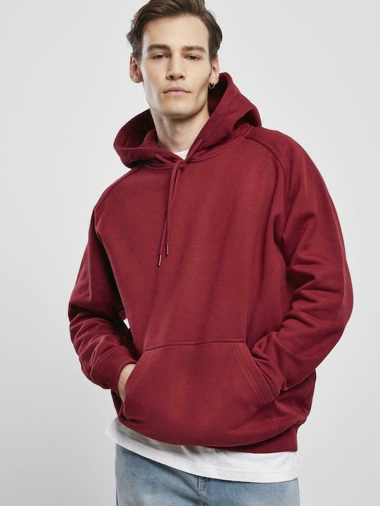 Urban Classics Φούτερ με Κουκούλα Burgundy