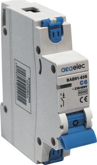 Aca Automatischer Schutzschalter 25A Einpolig AC DY02060309