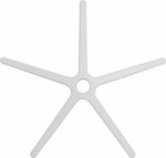 Freebox Αστέρι Καρέκλας από Μέταλλο σε Λευκό Χρώμα