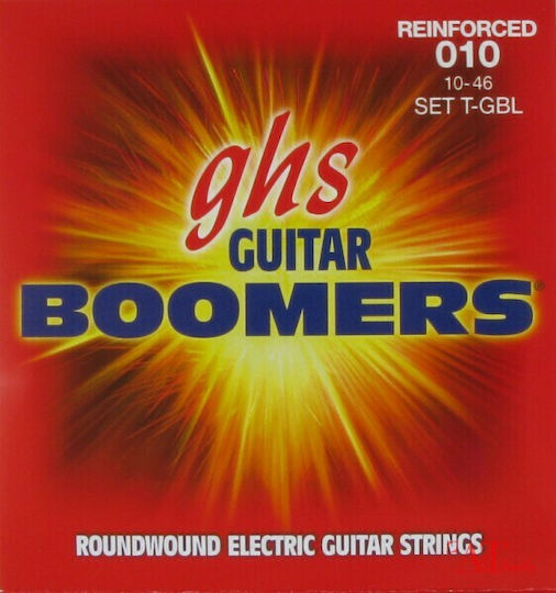 GHS Strings Reinforced Boomers Σετ Χορδών Nickel Plated Steel Ηλεκτρικής Κιθάρας 10 - 46" Light