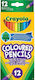 Crayola Coloured Pencils Set 12pcs