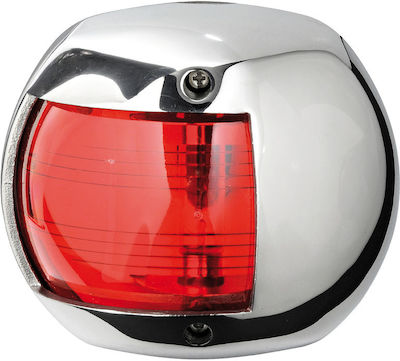 Seaflo Boat Light Without Mast Side Oval Light Inox for Boats up to 12m Red 14.238