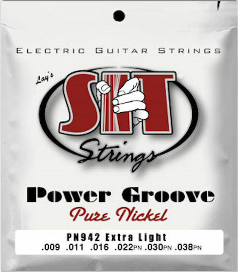 Sit Power Groove Набор Струни За Електрическа Китара Чист Никел 9 - 42 Extra Light