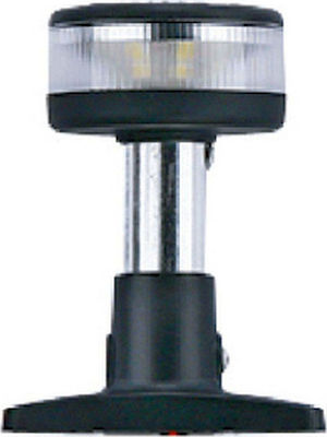 Eval Boat Light with Mast Visible LED Light with Plastic Black Base Height 10cm 04471-B