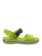 Crocband Children's Anatomical Beach Shoes Green