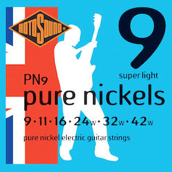 Rotosound Pure Nickel PN9 Strings 9 - 42 Electric Guitar