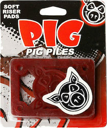 Pig Wheels RSRPG0022 Riser Pads Κόκκινα