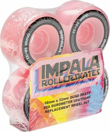 Impala Replacement Wheels 58mm Ροζ (4τμχ)