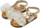 Babywalker Christening Leather Sandals Gold-Beige