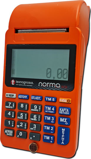 Norma Eco Wifi Tragbare Registrierkasse mit Batterie in Orange Farbe