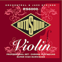 Rotosound Professional Violin Monel Flatwound Set RS6000 Strings 10 - 30 Inch Violin