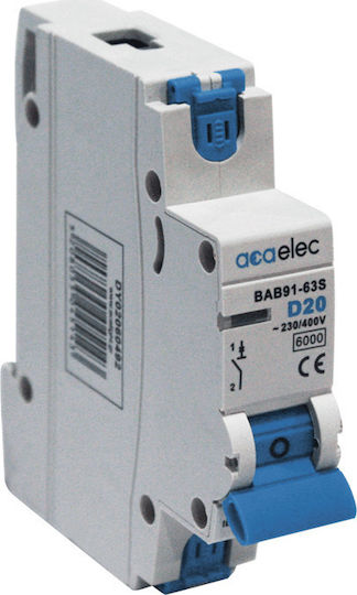 Aca Automatic Circuit Breaker 20A Single-pole AC DY02060492