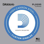 Daddario Plain Steel Singles .0095