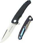 AlpinPro Flint Pocket Knife Flint Black with Blade made of Stainless Steel