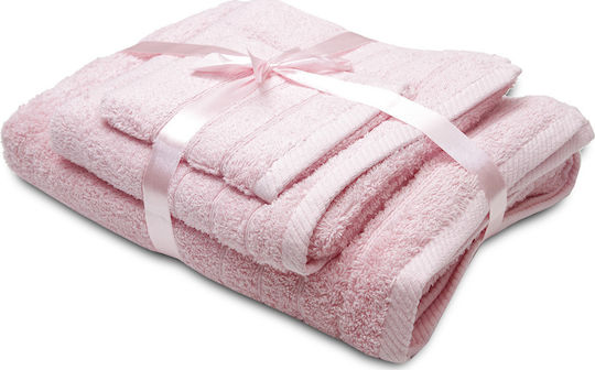 Palatex 3-tlg. Set Badetücher Club 15 Pink Gewicht 600gr/m²